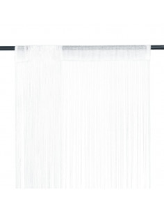 2 Pz Tende a Fili 100x250 cm Bianche
