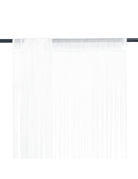 2 Pz Tende a Fili 100x250 cm Bianche
