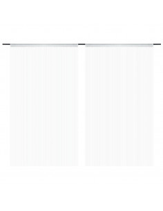 2 Pz Tende a Fili 100x250 cm Bianche 2