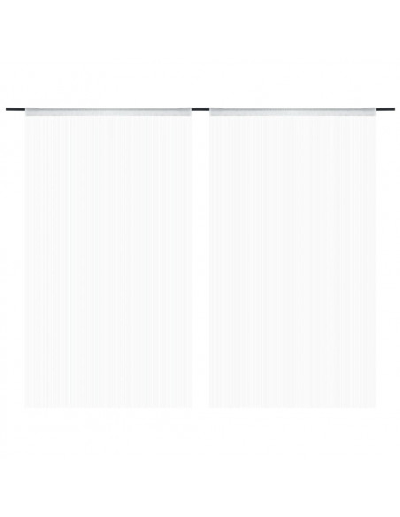 2 Pz Tende a Fili 100x250 cm Bianche