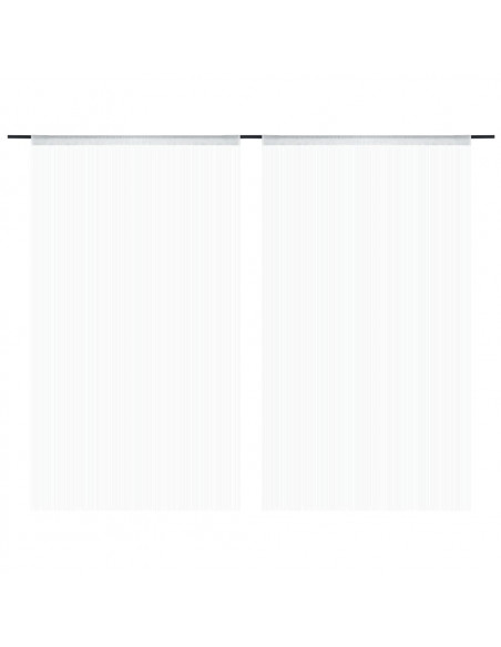 2 Pz Tende a Fili 140x250 cm Bianche