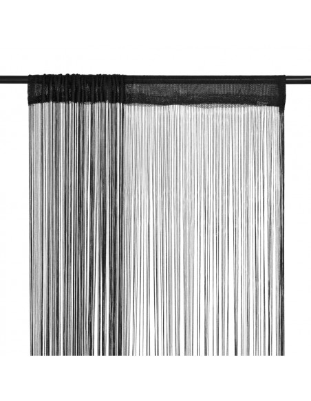 2 Pz Tende a Fili 100x250 cm Nere