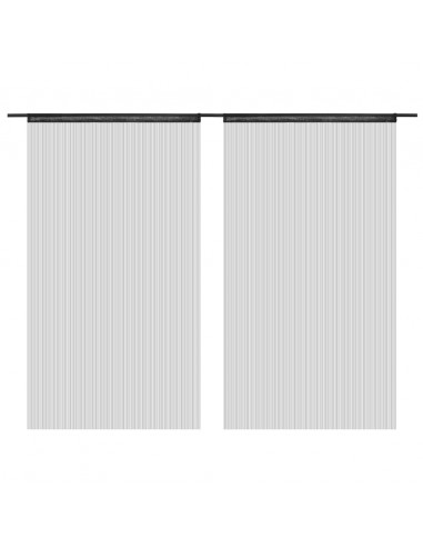 2 Pz Tende a Fili 100x250 cm Nere