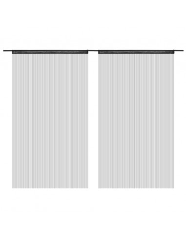 2 Pz Tende a Fili 140x250 cm Nere