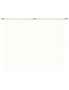 2 Pz Tende a Fili 100x250 cm Crema 2
