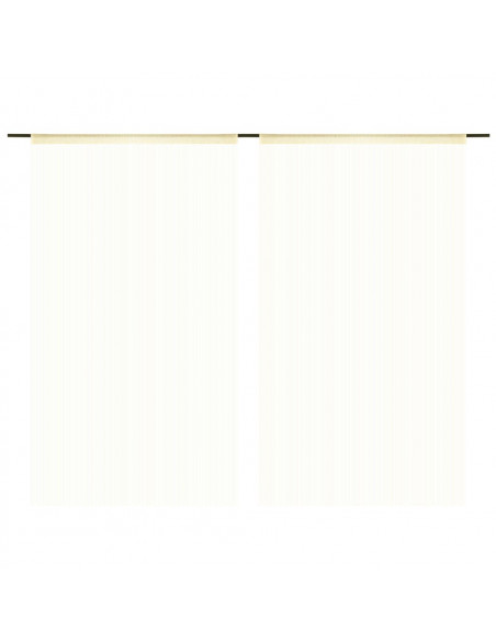 2 Pz Tende a Fili 100x250 cm Crema