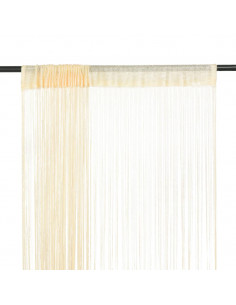 2 Pz Tende a Fili 140x250 cm Crema