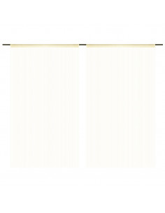2 Pz Tende a Fili 140x250 cm Crema 2