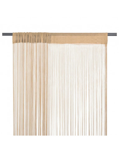 2 Pz Tende a Fili 100x250 cm Beige