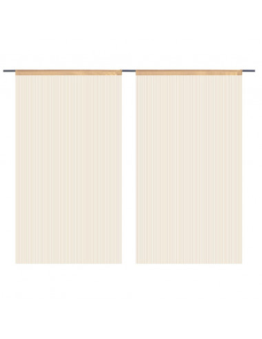 2 Pz Tende a Fili 100x250 cm Beige