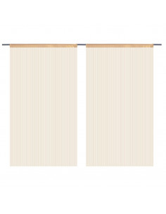 2 Pz Tende a Fili 140x250 cm Beige 2