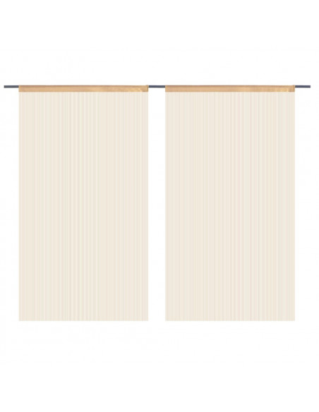 2 Pz Tende a Fili 140x250 cm Beige