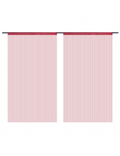 2 Pz Tende a Fili 100x250 cm Rosso Borgogna 2