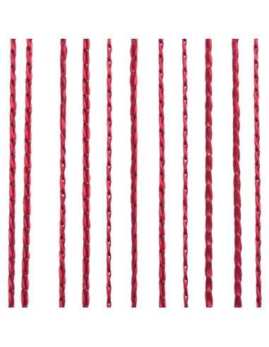 2 Pz Tende a Fili 100x250 cm Rosso Borgogna