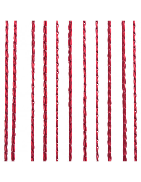 2 Pz Tende a Fili 100x250 cm Rosso Borgogna
