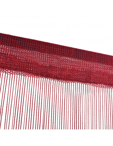 2 Pz Tende a Fili 100x250 cm Rosso Borgogna