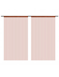 2 Pz Tende a Fili 100x250 cm Marroni 2