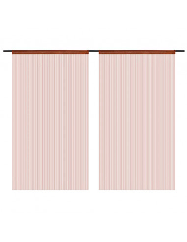 2 Pz Tende a Fili 100x250 cm Marroni