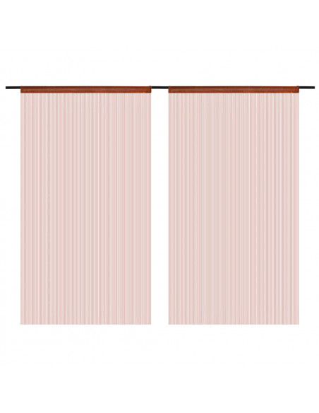 2 Pz Tende a Fili 100x250 cm Marroni