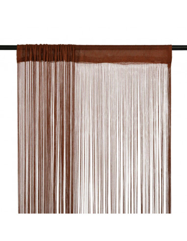 2 Pz Tende a Fili 140x250 cm Marroni