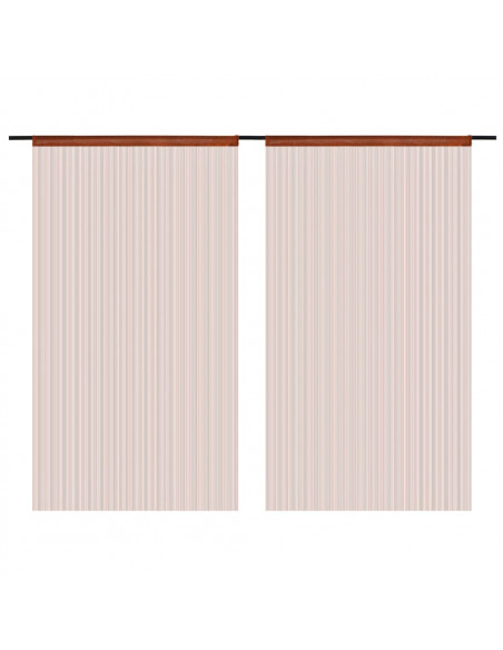 2 Pz Tende a Fili 140x250 cm Marroni