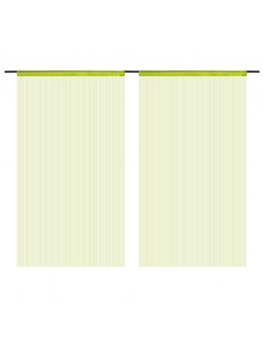 2 Pz Tende a Fili 100x250 cm Verdi