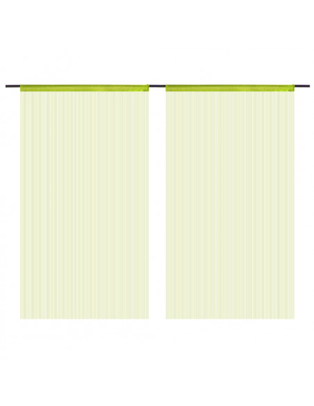 2 Pz Tende a Fili 100x250 cm Verdi