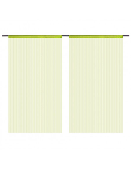 2 Pz Tende a Fili 140x250 cm Verdi