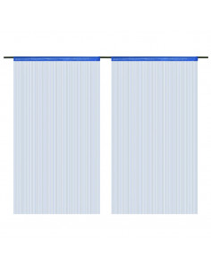 2 Pz Tende a Fili 140x250 cm Blu 2