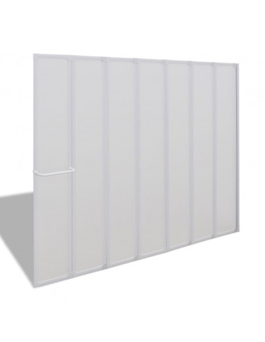 7 Pannelli pieghevoli con porta-asciugamano 140 x 168 cm doccia bagno