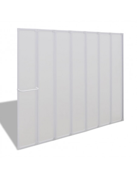 7 Pannelli pieghevoli con porta-asciugamano 140 x 168 cm doccia bagno