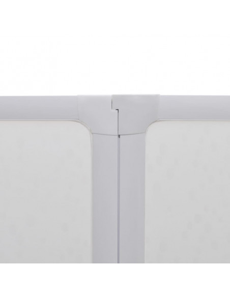 7 Pannelli pieghevoli con porta-asciugamano 140 x 168 cm doccia bagno