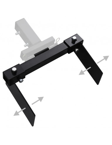 Adattatore Spazzaneve per Tosaerba Nero