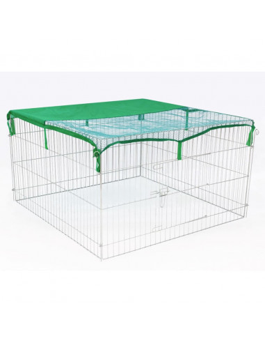 @Pet Recinto per Animali da Esterno Complete 116x116x65 cm in Metallo