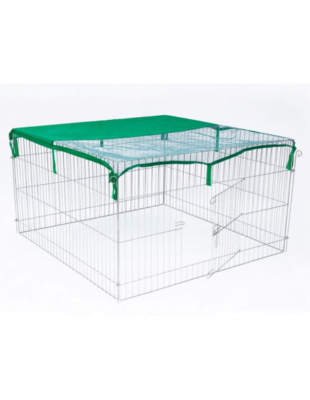@Pet Recinto per Animali da Esterno Complete 116x116x65 cm in Metallo