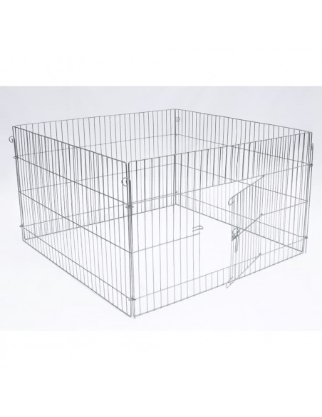 @Pet Recinto per Animali da Esterno Complete 116x116x65 cm in Metallo
