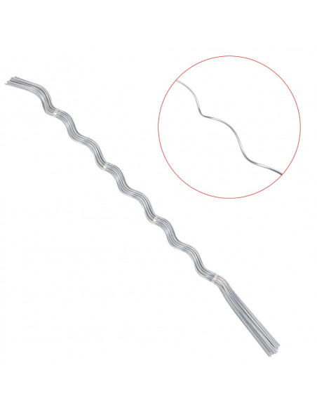 50 pz Supporti a Spirale per Piante 170 cm in Acciaio Zincato