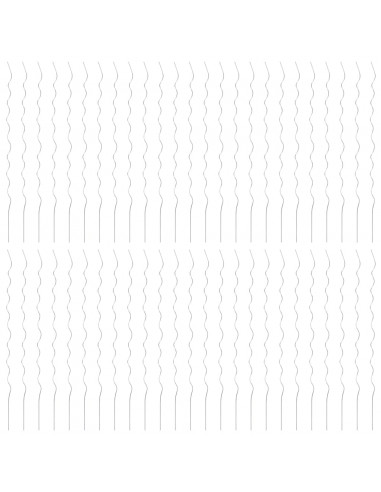 50 pz Supporti a Spirale per Piante 170 cm in Acciaio Zincato