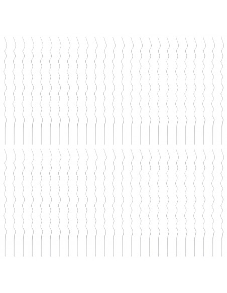 50 pz Supporti a Spirale per Piante 170 cm in Acciaio Zincato