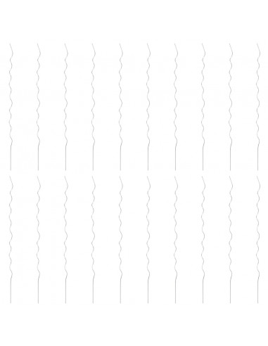 20 pz Supporti a Spirale per Piante 170 cm in Acciaio Zincato