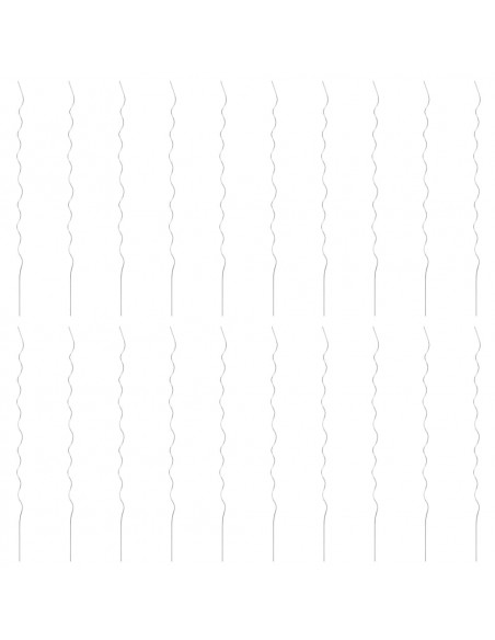 20 pz Supporti a Spirale per Piante 170 cm in Acciaio Zincato