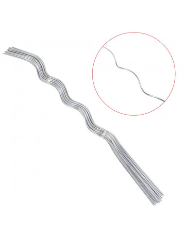 50 pz Supporti a Spirale per Piante 110 cm in Acciaio Zincato