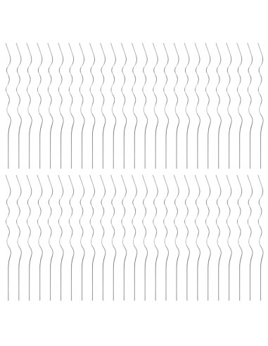 50 pz Supporti a Spirale per Piante 110 cm in Acciaio Zincato