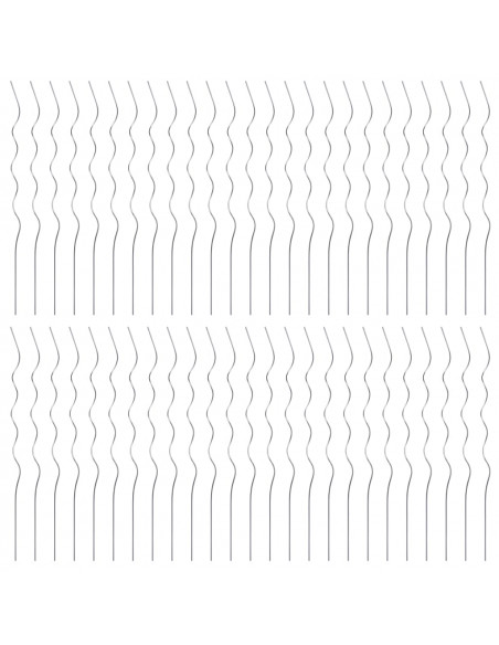 50 pz Supporti a Spirale per Piante 110 cm in Acciaio Zincato