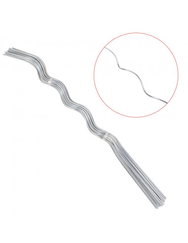 20 pz Supporti a Spirale per Piante 110 cm in Acciaio Zincato