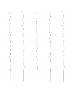 5 pz Supporti a Spirale per Piante 110 cm in Acciaio Zincato