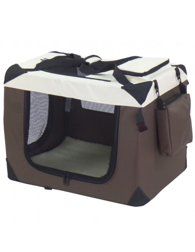 @Pet Trasportino per Cani Marrone 50x34x36 cm in Nylon
