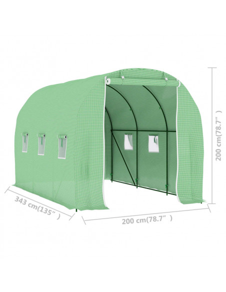 6,86 m² 3,43x2x2 m