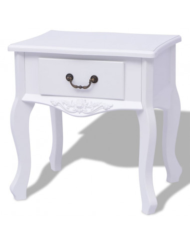 Armadietti da letto 2 pezzi MDF Bianco