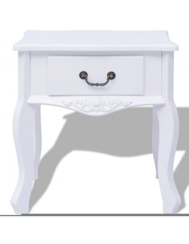 Armadietti da letto 2 pezzi MDF Bianco